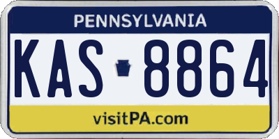PA license plate KAS8864