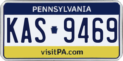 PA license plate KAS9469