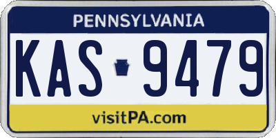 PA license plate KAS9479