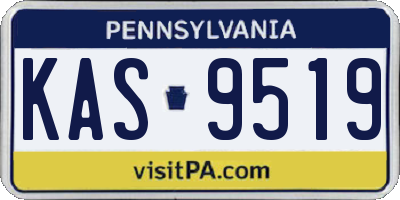 PA license plate KAS9519