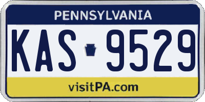 PA license plate KAS9529
