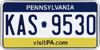 PA license plate KAS9530