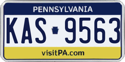 PA license plate KAS9563