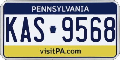 PA license plate KAS9568