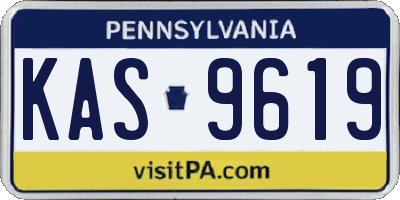 PA license plate KAS9619