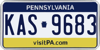 PA license plate KAS9683