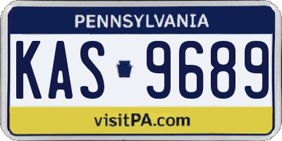 PA license plate KAS9689
