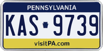 PA license plate KAS9739