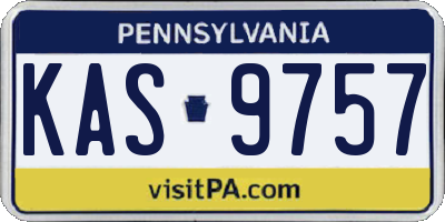 PA license plate KAS9757