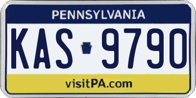 PA license plate KAS9790