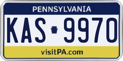 PA license plate KAS9970