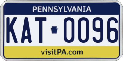PA license plate KAT0096