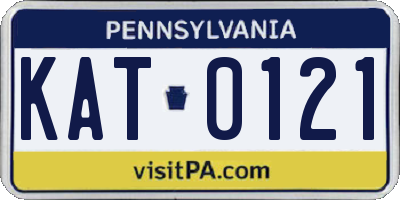 PA license plate KAT0121