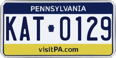 PA license plate KAT0129
