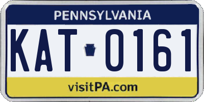 PA license plate KAT0161