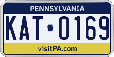 PA license plate KAT0169