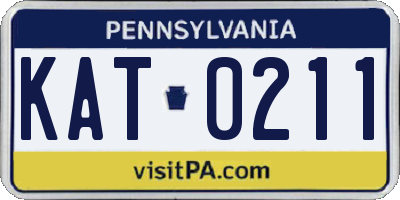PA license plate KAT0211