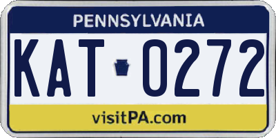 PA license plate KAT0272