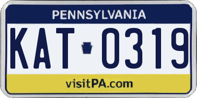 PA license plate KAT0319