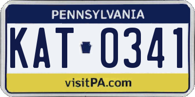 PA license plate KAT0341