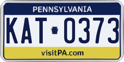 PA license plate KAT0373