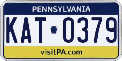 PA license plate KAT0379