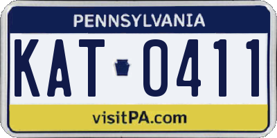 PA license plate KAT0411