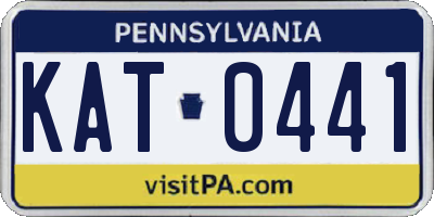 PA license plate KAT0441