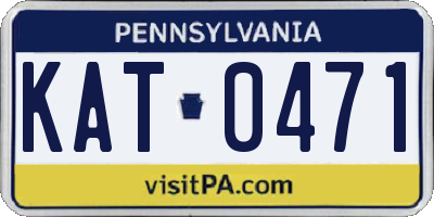 PA license plate KAT0471