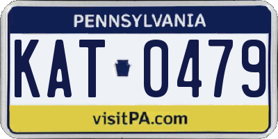 PA license plate KAT0479