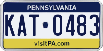 PA license plate KAT0483