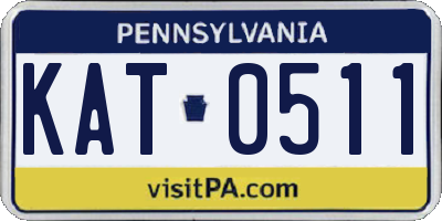 PA license plate KAT0511