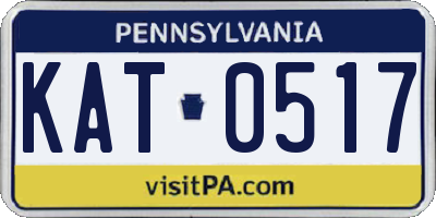 PA license plate KAT0517