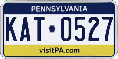 PA license plate KAT0527