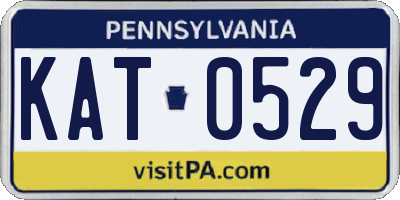 PA license plate KAT0529