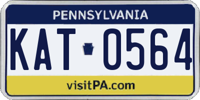 PA license plate KAT0564