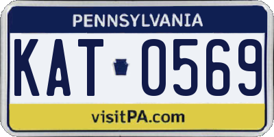 PA license plate KAT0569