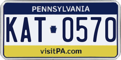 PA license plate KAT0570