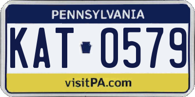 PA license plate KAT0579