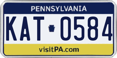 PA license plate KAT0584