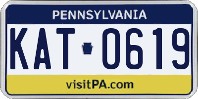 PA license plate KAT0619