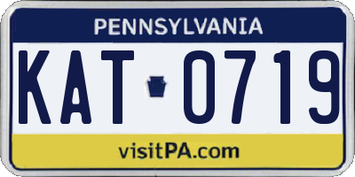 PA license plate KAT0719