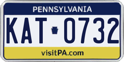 PA license plate KAT0732