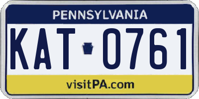 PA license plate KAT0761