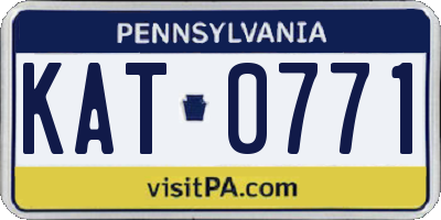 PA license plate KAT0771