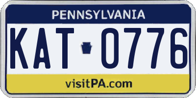PA license plate KAT0776