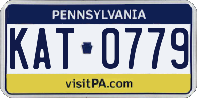 PA license plate KAT0779