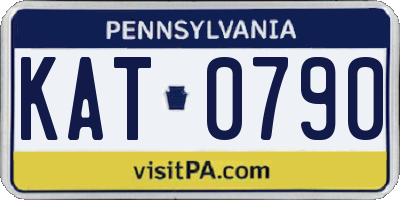 PA license plate KAT0790