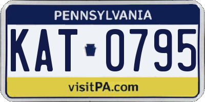 PA license plate KAT0795