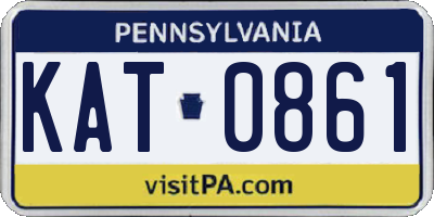 PA license plate KAT0861